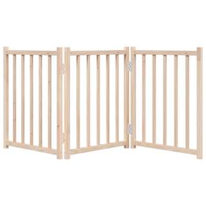 Zábrana pro psy skládací 3 panely 150 cm masivní jedle - obrázek 4