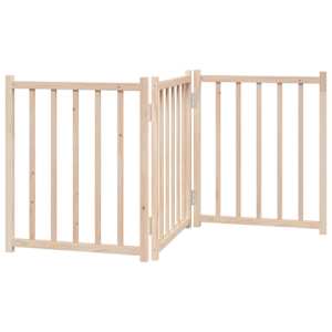 Zábrana pro psy skládací 3 panely 150 cm masivní jedle - obrázek 6