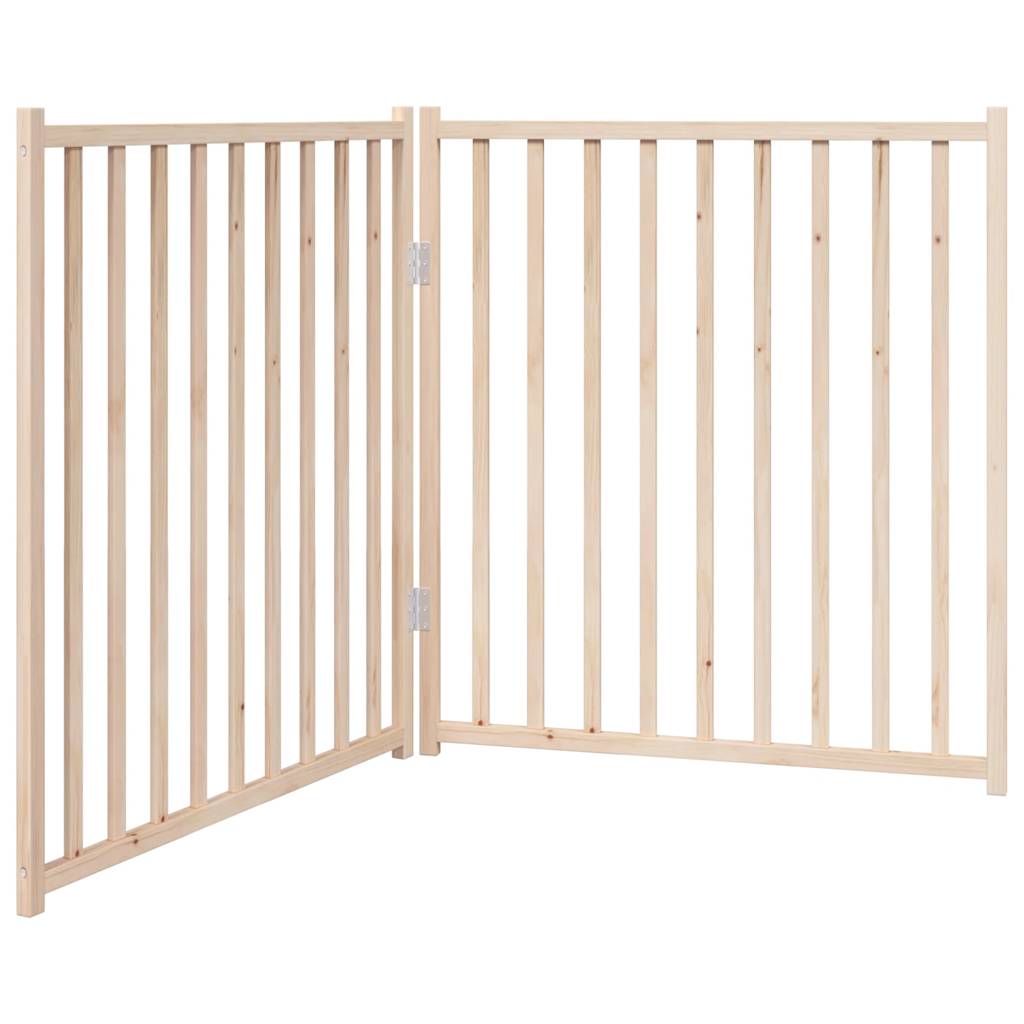 vidaXL Zábrana pro psy skládací 2 panely 160 cm masivní jedle