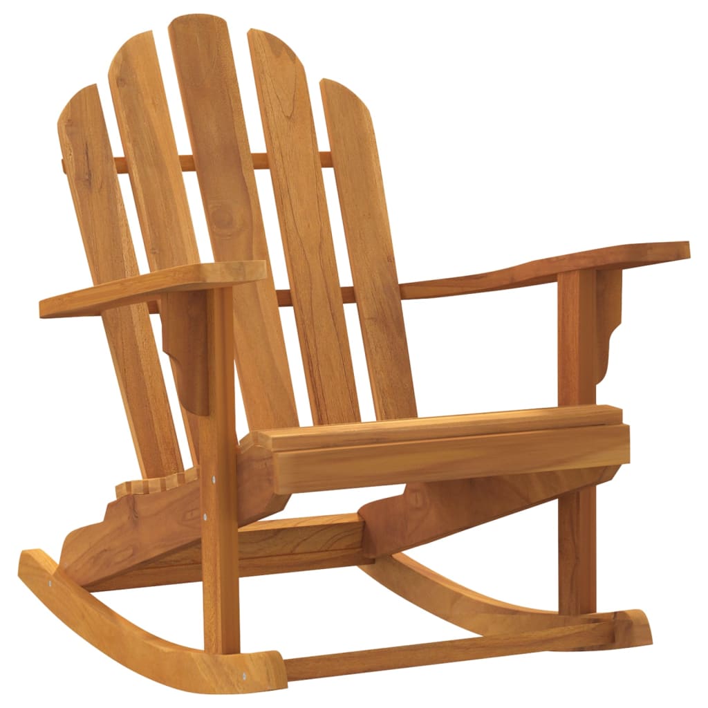 VidaXL Garden Adirondack Rocking Chair 79x100x103 Cm Solid Wood Teak