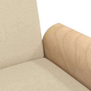 Rozkládací pohovka s područkami krémová textil - obrázek 10