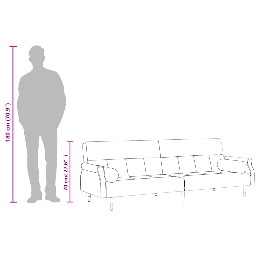 dīvāngulta ar spilveniem, tumši pelēks samts