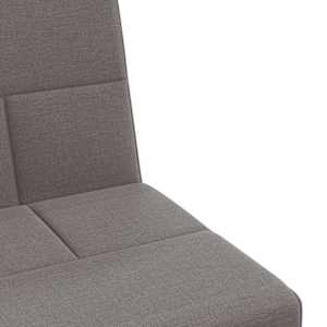 Rozkládací pohovka s držáky na nápoje taupe textil - obrázek 10