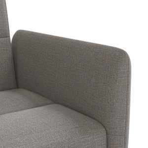 Rozkládací pohovka s držáky na nápoje taupe textil - obrázek 10