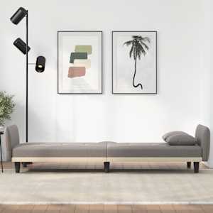 vidaXL &Kappa;&alpha;&nu;&alpha;&pi;έ&sigmaf; &Kappa;&rho;&epsilon;&beta;ά&tau;&iota; &mu;&epsilon; &Pi;&omicron;&tau;&eta;&rho;&omicron;&theta;ή&kappa;&eta; Taupe &Upsilon;&phi;&alpha;&sigma;&mu;ά&tau;&iota;&nu;&omicron;&sigmaf;