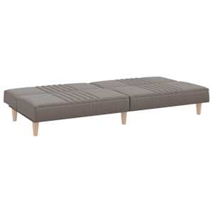 Rozkládací pohovka taupe textil - obrázek 5