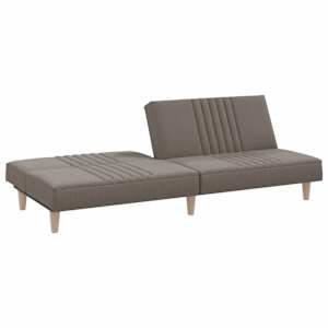 Rozkládací pohovka taupe textil - obrázek 6