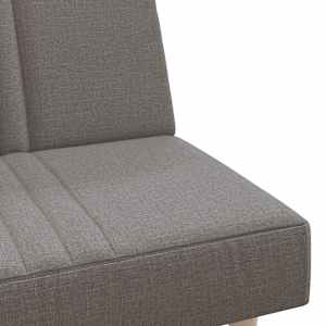 Rozkládací pohovka taupe textil - obrázek 9