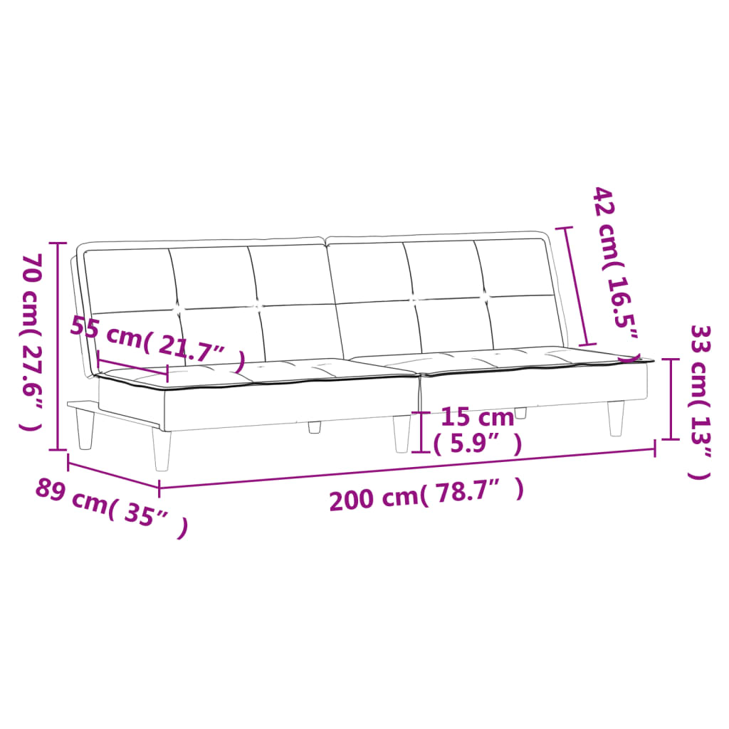 Raztegljiv kavč krem blago