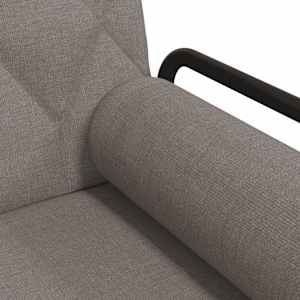 Rozkládací pohovka s područkami taupe textil - obrázek 10