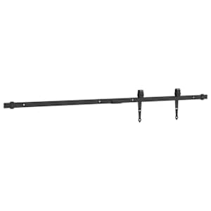 Kování pro posuvné dveře skříně černé 122 cm uhlíková ocel - obrázek 6