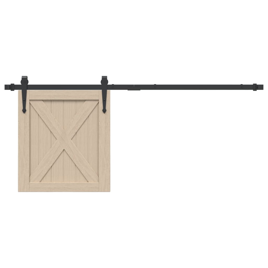 vidaXL Set glisare ușă mini pentru dulap, negru, oțel carbon, 122 cm