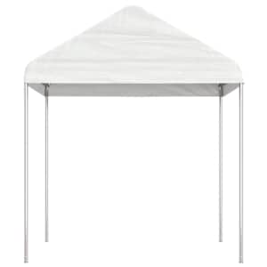 Altán se střechou bílý 2,28 x 2,23 x 2,69 m polyethylen - obrázek 2