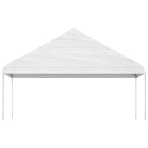 Altán se střechou bílý 5,88 x 2,23 x 3,75 m polyethylen - obrázek 2