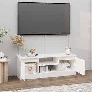 TV skříňka s dvířky bílá 102 x 30 x 36 cm - obrázek 3