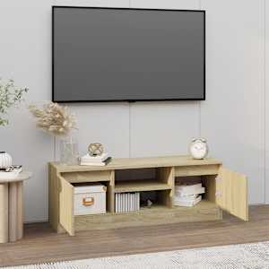 TV skříňka s dvířky dub sonoma 102 x 30 x 36 cm - obrázek 3