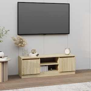 TV skříňka s dvířky dub sonoma 102 x 30 x 36 cm - obrázek 1