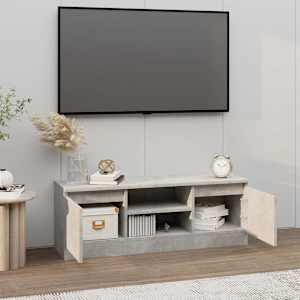 TV skříňka s dvířky betonově šedá 102 x 30 x 36 cm - obrázek 3