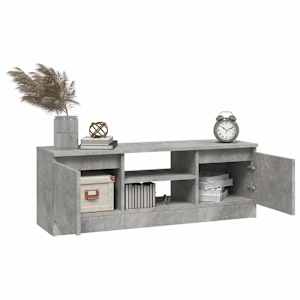 TV skříňka s dvířky betonově šedá 102 x 30 x 36 cm - obrázek 4
