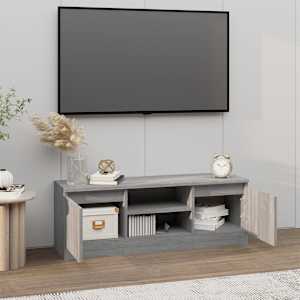 TV skříňka s dvířky šedá sonoma 102 x 30 x 36 cm - obrázek 3