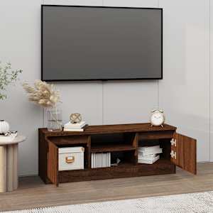 TV skříňka s dvířky hnědý dub 102 x 30 x 36 cm - obrázek 3