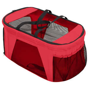 2patrový skládací kočárek pro psa červený 83x48x97 cm oxford - obrázek 9