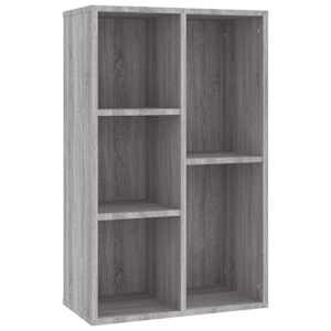 vidaXL raamatukapp/puhvetkapp, hall Sonoma tamm, 50x25x80 cm tehispuit