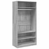 vidaXL riidekapp, hall Sonoma tamm, 100 x 50 x 200 cm, tehispuit