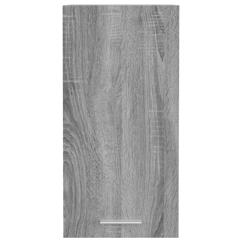 Szürke sonoma színű szerelt fa függőszekrény 29,5 x 31 x 60 cm 