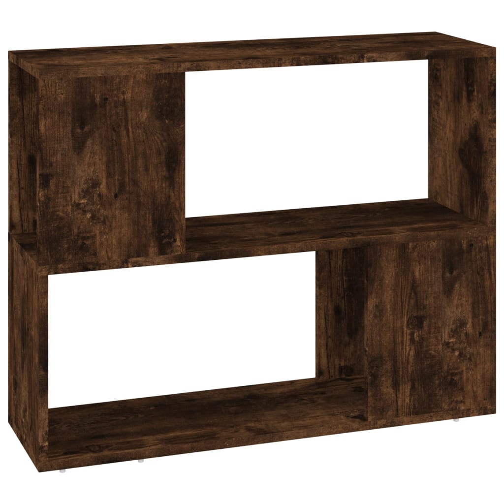 vidaXL Bibliotecă/Separator de cameră, stejar fumuriu, 80x24x63 cm