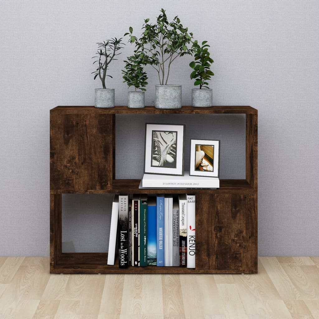 Thumbnail - vidaXL Bücherregal/Raumteiler Räuchereiche 80x24x63 cm