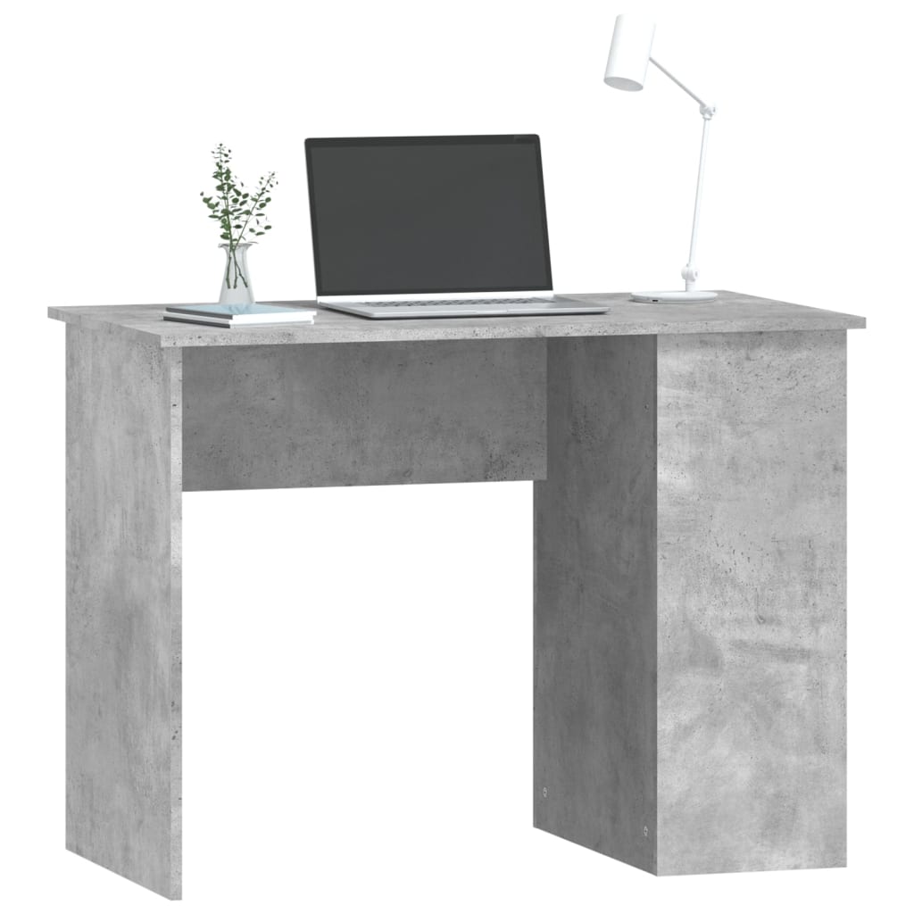 vidaXL Työpöytä betoninharmaa 100x55x75 cm tekninen puu