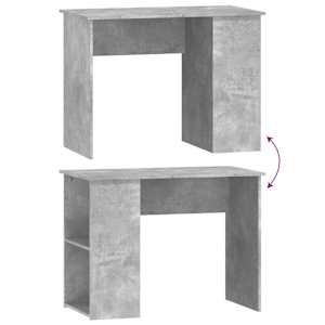Psací stůl betonově šedý 100 x 55 x 75 cm kompozitní dřevo - obrázek 6