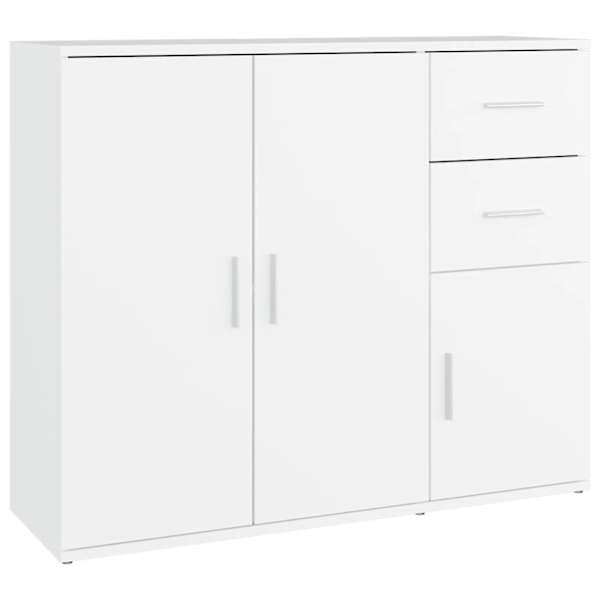 vidaXL puhvetkapp, valge, 91 x 29,5 x 75 cm, tehispuit