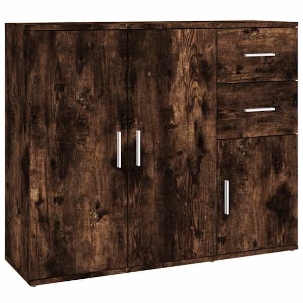 vidaXL puhvetkapp, suitsutatud tamm, 91 x 29,5 x 75 cm, tehispuit