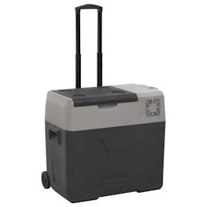 Chladicí box s kolečky a adaptérem černý a šedý 30 l PP - obrázek 4