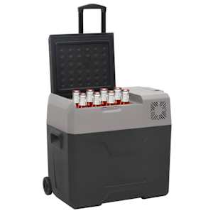 Chladicí box s kolečky a adaptérem černý a šedý 40 l PP - obrázek 2
