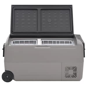 Chladicí box s kolečky a adaptérem černý a šedý 50 l PP a PE - obrázek 4