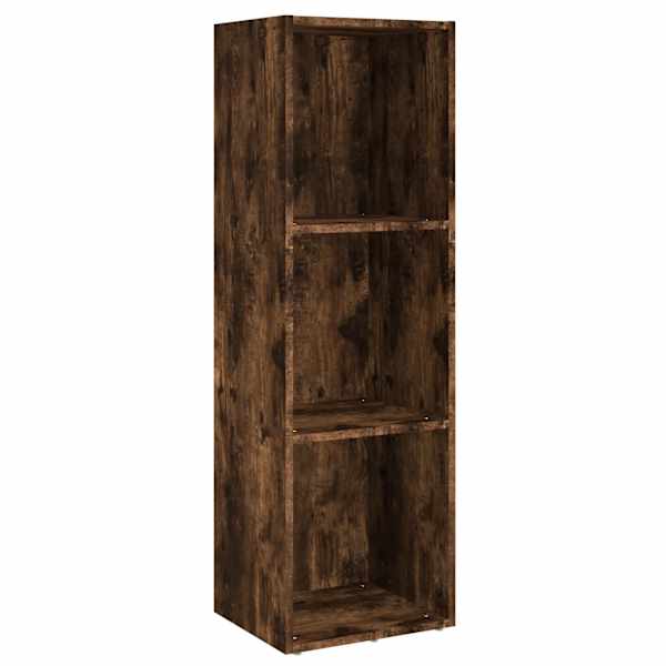 vidaXL raamaturiiul/telerikapp, suitsutamm, 36x30x114 cm, tehispuit