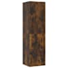 vidaXL seinale kinnitatav telerikapp, suitsutatud tamm, 30,5x30x110 cm
