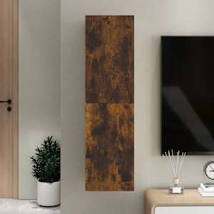 Nástěnná TV skříňka kouřový dub 30,5 x 30 x 110 cm - obrázek 3