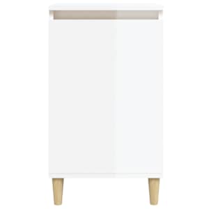 Noční stolek bílý s vysokým leskem 40x35x70 cm kompozitní dřevo - obrázek 5