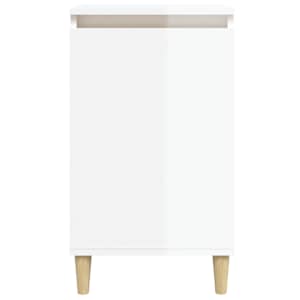 Noční stolky 2 ks bílé vysoký lesk 40x35x70 cm kompozitní dřevo - obrázek 5