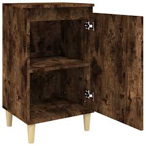 Noční stolky 2 ks kouřový dub 40 x 35 x 70 cm kompozitní dřevo - obrázek 6