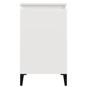 Noční stolek bílý s vysokým leskem 40x35x70 cm kompozitní dřevo - obrázek 5