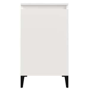 Noční stolky 2 ks bílé vysoký lesk 40x35x70 cm kompozitní dřevo - obrázek 7