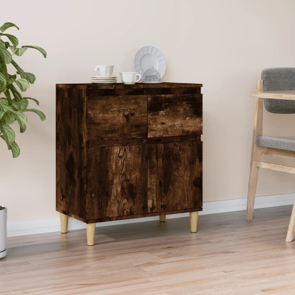 vidaXL Sideboard Räuchereiche 60x35x70 cm Holzwerkstoff