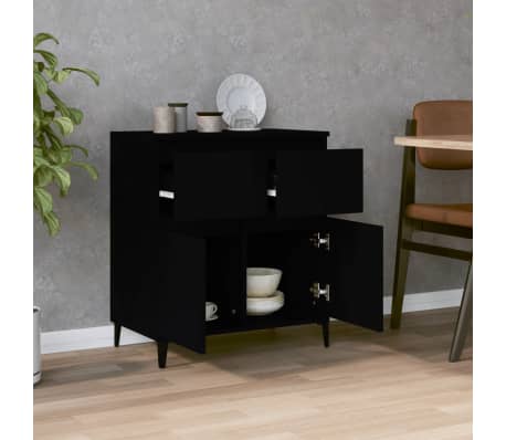 vidaXL Sideboard Black 60x35x70 cm Engineered Wood