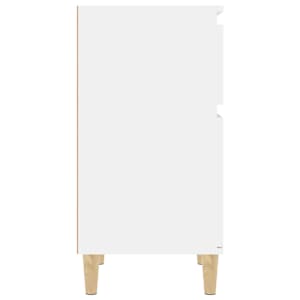 Noční stolek bílý s vysokým leskem 40 x 35 x 70 cm - obrázek 7