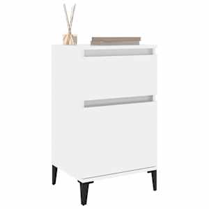 Noční stolky 2 ks bílé s vysokým leskem 40 x 35 x 70 cm - obrázek 4